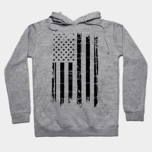 USA Flag with Distressed Grunge Hoodie